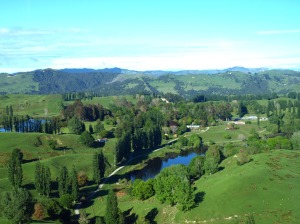 Hackfalls Station and Arboretum as seen from above