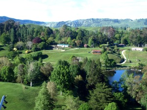 Hackfalls Station and Arboretum as seen from above